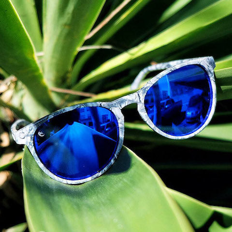 sunglasses blue marble